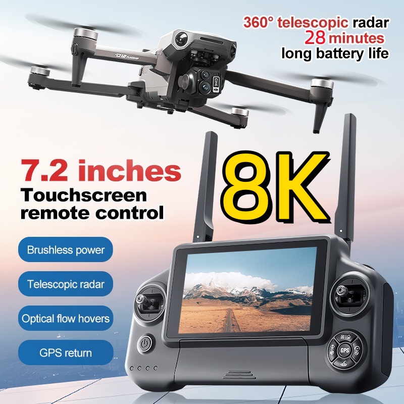 Drone Gimbal - Drone RC Quadricóptero 8K com Gimbal