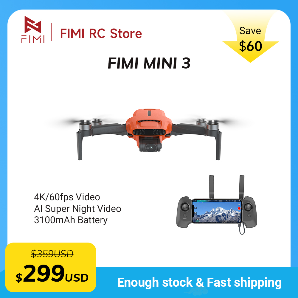 Drone Gimbal - Drone FIMI MINI 3 com Câmera