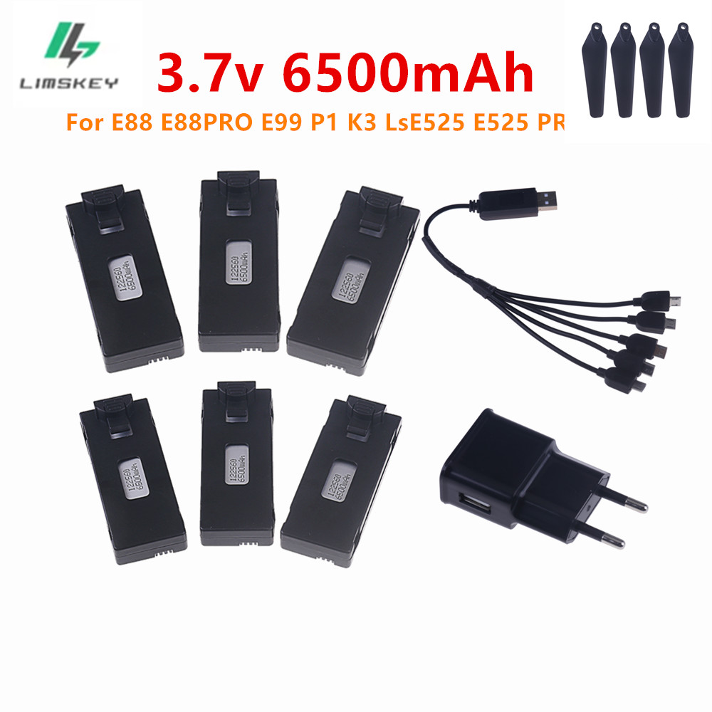 Bateria lipo e carregador 3.7v - Eachine Drone E58 avaliação e preço