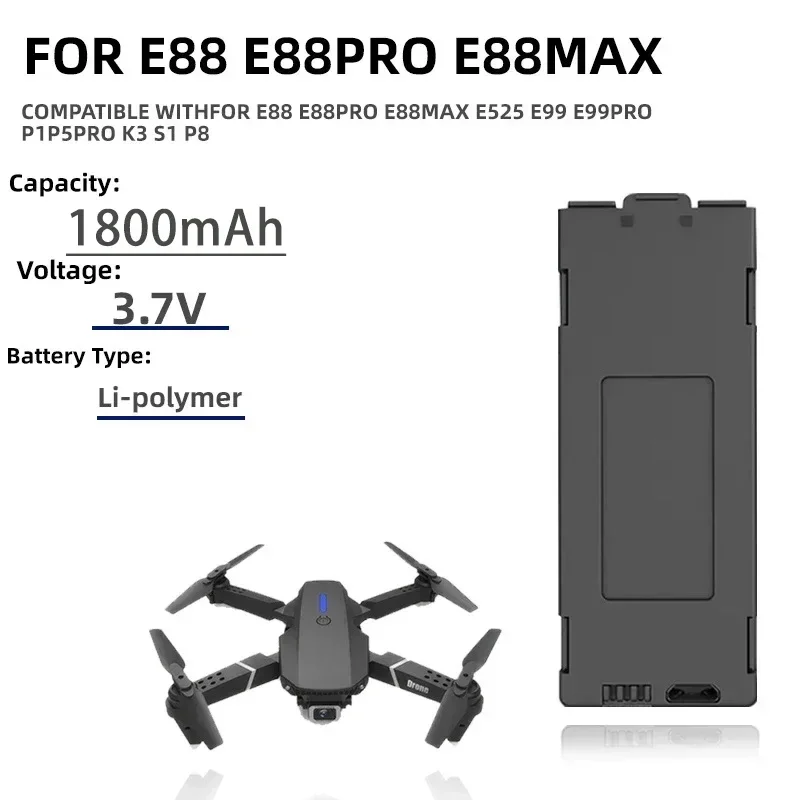 1-10pcs E99 Pro Drone Bateria  - Eachine Drone E58 avaliação e preço