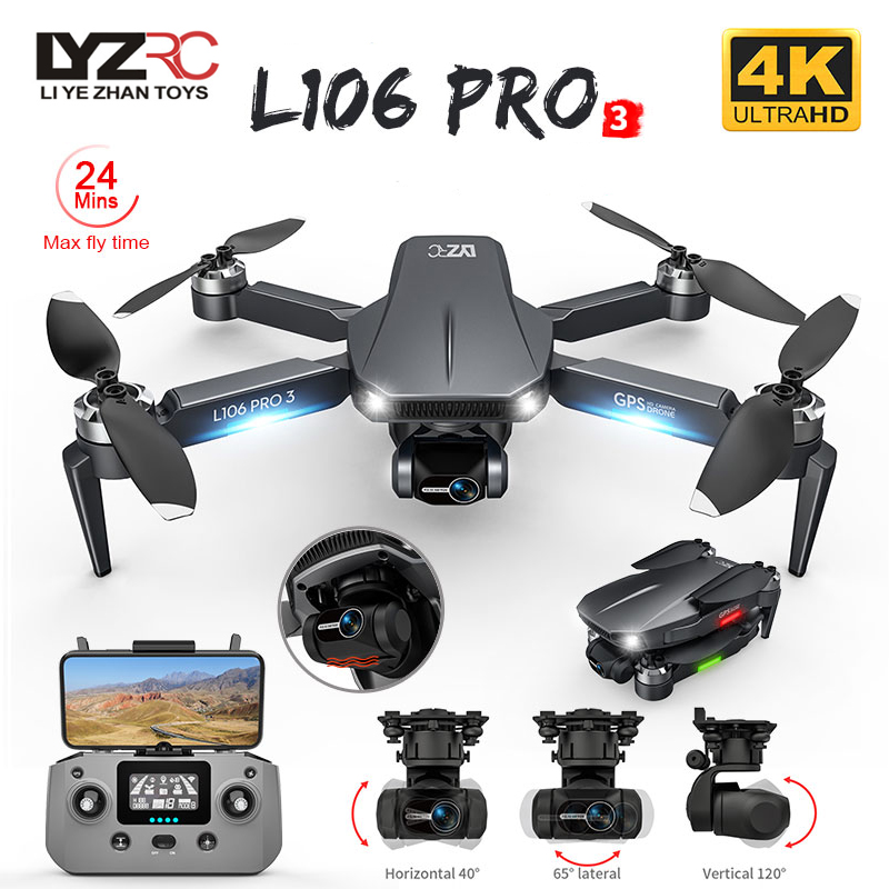 L106 Pro 3 Drone 5G WIFI FPV D - Drone Gimbal avaliação e preço